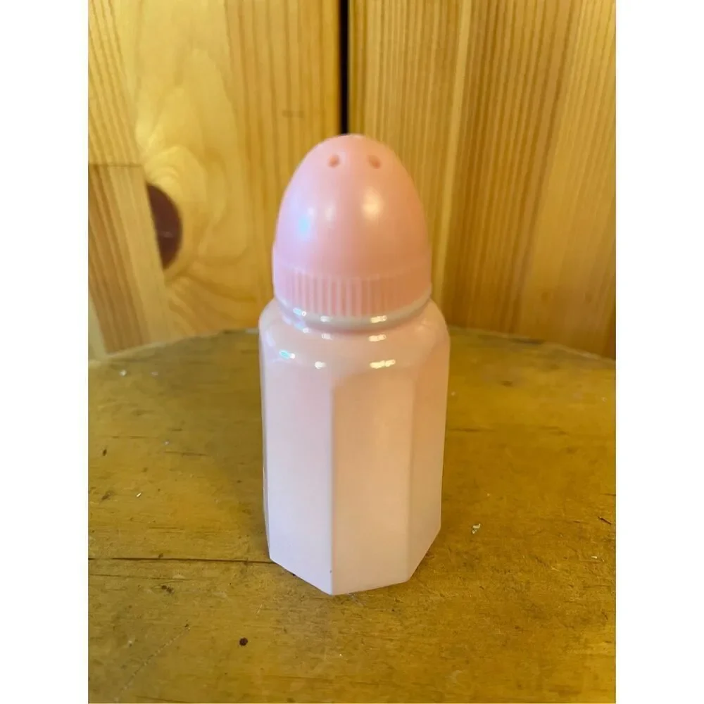 Vintage Hazel Atlas Pink Glass Salt or Pepper Shaker (6409)
